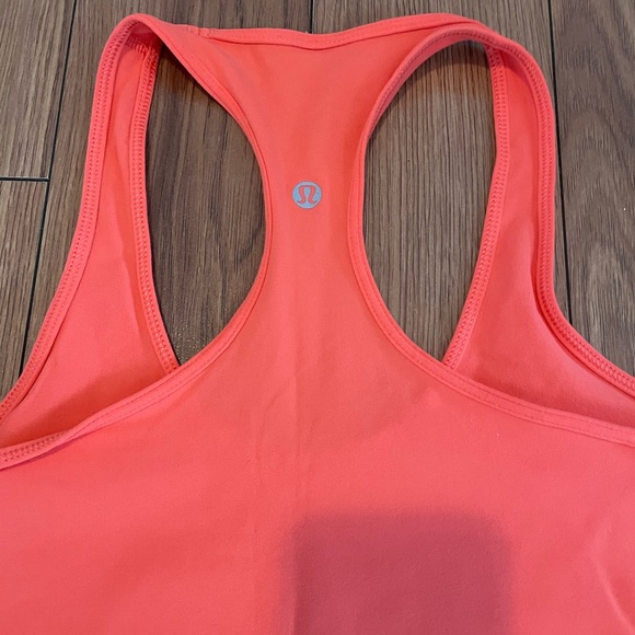 Lululemon Women's Orange Racerback Tank Top - Picture 2 of 7
